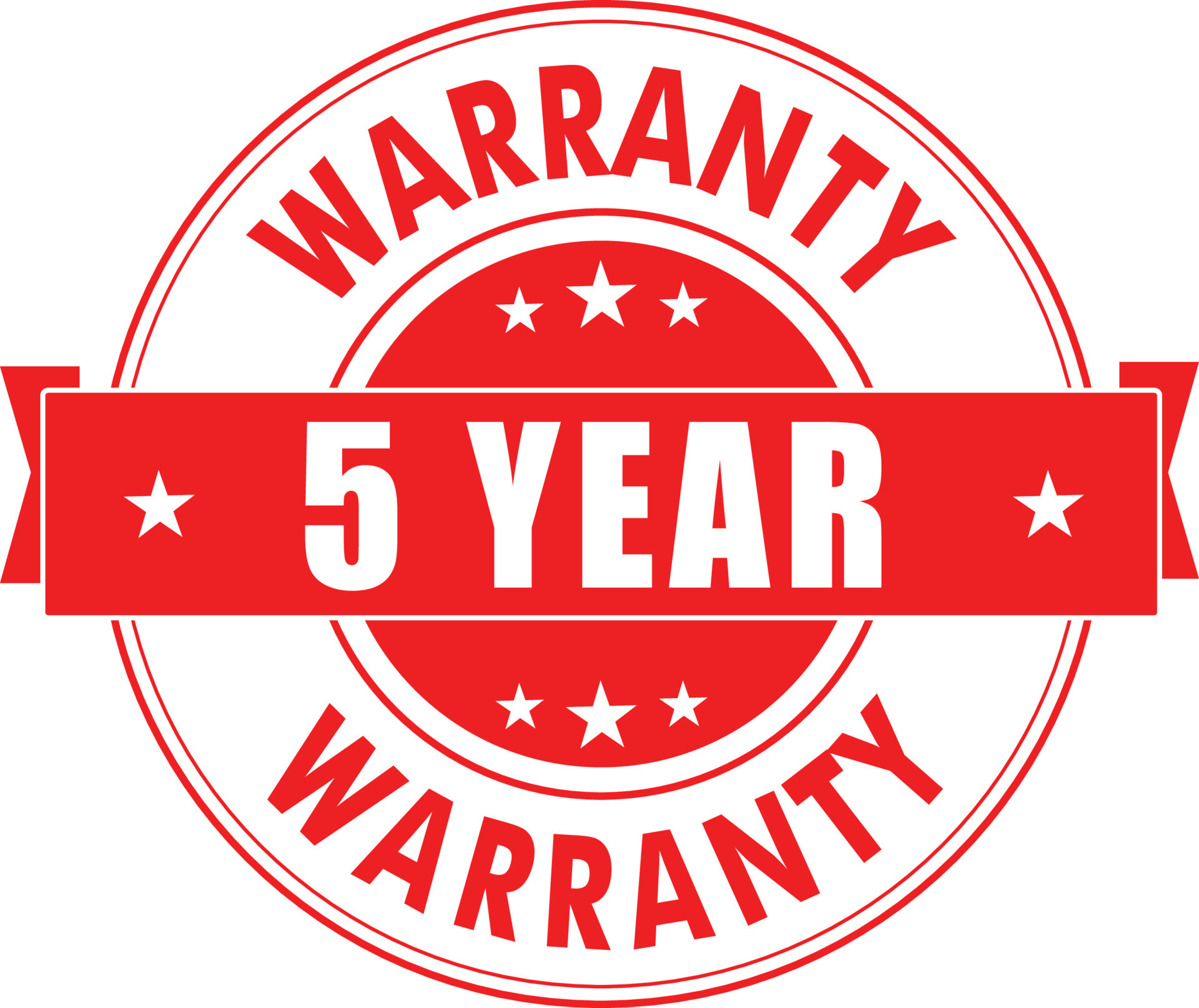 5 Year extended warranty