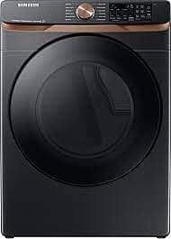B4937  7.5-cu ft Stackable Steam Cycle Smart Electric Dryer (Brushed Black) ENERGY STAR  Samsung  DVE50BG8300V  -- LIKE-NEW, NEAR PERFECT CONDITION