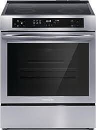 B3835  30-in 4 Elements 5.3-cu ft Self-cleaning Convection Oven Slide-in Induction Range (Stainless Steel)  Frigidaire  FCFI3083AS  -- LIKE-NEW, NEAR PERFECT CONDITION