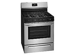 1331-27  30-in 5 Burners 5-cu ft Freestanding Natural Gas Range (Fingerprint Resistant Stainless Steel) Frigidaire FCRG305LAF  -- OPEN BOX, NEAR PERFECT CONDITION