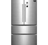 B5048  33 in. 19 cu. ft. French Door No Frost Refrigerator in Stainless Steel  Forno  FFFFD1907-33SB  -- OPEN BOX, NEAR PERFECT CONDITION