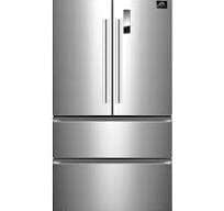 B5048  33 in. 19 cu. ft. French Door No Frost Refrigerator in Stainless Steel  Forno  FFFFD1907-33SB  -- OPEN BOX, NEAR PERFECT CONDITION
