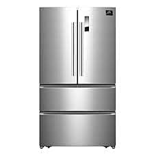 1330-36  Bovino 19-cu ft 4-Door French Door Refrigerator (Stainless Steel)  FORNO  FFFFD1907-33SB  -- OPEN BOX, NEAR PERFECT CONDITION