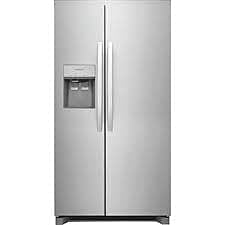 1201-47  22.3-cu ft Counter-depth Side-by-Side Refrigerator with Ice Maker, Water and Ice Dispenser (Stainless Steel) Frigidaire FRSC2333AS  -- OPEN BOX, NEAR PERFECT CONDITION
