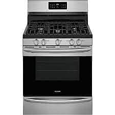 1331-34  Gallery 30-in 5 Burners 5-cu ft Self-Cleaning Freestanding Natural Gas Range (Fingerprint Resistant Stainless Steel) Frigidaire GCRG302LAF  -- OPEN BOX, NEAR PERFECT CONDITION