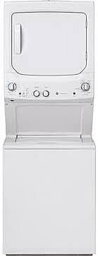 B4439  Electric Stacked Laundry Center with 3.8-cu ft Washer and 5.9-cu ft Dryer GE GUD27ESSMWW  -- LIKE-NEW, NEAR PERFECT CONDITION