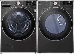 B4430  TurboWash 360 4.5-cu ft High Efficiency Stackable Steam Cycle Smart Front-Load Washer (Black Steel) ENERGY STAR LG WM4000HBA  -- LIKE-NEW, GREAT CONDITION
