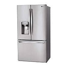 LG749  28 cu. ft. 3 Door French Door Refrigerator with Ice and Water Dispenser and Craft Ice in PrintProof Stainless Steel LG LHFS28XBS  -- SCRATCH & DENT, NEAR PERFECT CONDITION