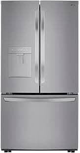 1326-21  29-cu ft French Door Refrigerator with Ice Maker (Printproof Platinum Silver) ENERGY STAR  LG  LRFWS2906V  -- LIKE-NEW, NEAR PERFECT CONDITION