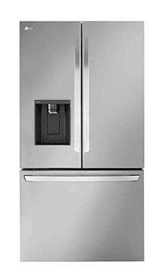 B2948  25.5-cu ft Counter-depth Smart French Door Refrigerator with Dual Ice Maker (Fingerprint Resistant) ENERGY STAR  LG  LRFXC2606S  -- SCRATCH & DENT, GOOD CONDITION