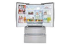 B3744  External Water DIspenser 28.6-cu ft 4-Door French Door Refrigerator with Ice Maker (Stainless Steel) ENERGY STAR  LG  LRMWS2906S  -- LIKE-NEW, GREAT CONDITION