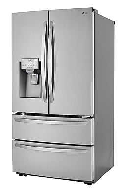 B3449  Craft Ice Smart WiFi Enabled 27.8-cu ft 4-Door Smart French Door Refrigerator with Dual Ice Maker (Fingerprint Resistant) ENERGY STAR  LG  LRMXS2806S  -- OPEN BOX, NEAR PERFECT CONDITION