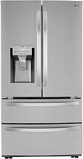 B3850  Craft Ice Smart WiFi Enabled 27.8-cu ft 4-Door Smart French Door Refrigerator with Dual Ice Maker (Fingerprint Resistant) ENERGY STAR  LG  LRMXS2806S  -- LIKE-NEW, NEAR PERFECT CONDITION