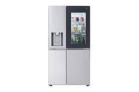 B4446  InstaView Craft Ice 27.1-cu ft Smart Side-by-Side Refrigerator with Dual Ice Maker (Printproof Stainless Steel) ENERGY STAR LG LRSOS2706S  -- LIKE-NEW, GOOD CONDITION