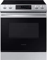 1201-43  6.3 cu. ft. Smart Slide-in Electric Range with Air Fry & Convection in Stainless Steel Samsung NE63BG8315SS  -- LIKE-NEW, NEAR PERFECT CONDITION