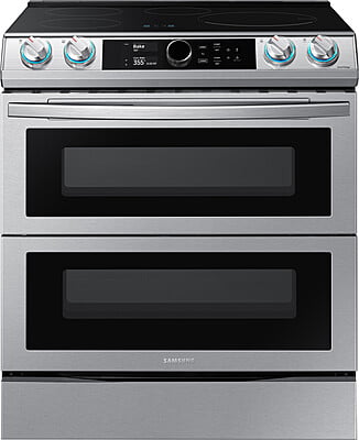 b3041  Samsung 30-in 4 Elements Self-cleaning and Steam Cleaning Air Fry Convection Oven Slide-in Smart Double Oven Induction Range (Fingerprint Resistant Stainless Steel)  SAMSUNG  NE63T8951SS  -- SC