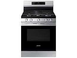 1331-56  30-in 5 Burners 6-cu ft Self-cleaning Freestanding Smart Natural Gas Range (Stainless Steel) Samsung NX60A6311SS  -- LIKE-NEW, GREAT CONDITION