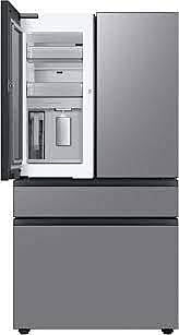 E651  Bespoke 28.8-cu ft 4-Door Smart French Door Refrigerator with Dual Ice Maker and Door within Door (Stainless Steel- All Panels) ENERGY STAR  SAMSUNG  RF29BB8600QL  -- LIKE-NEW, GREAT CONDITION