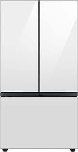 b3650  Bespoke 30.1-cu ft Smart French Door Refrigerator with Dual Ice Maker and Door within Door (White Glass- All Panels) ENERGY STAR  Samsung  RF30BB660012  -- LIKE-NEW, NEAR PERFECT CONDITION