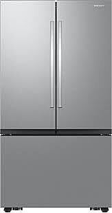 B3843  Mega Capacity 31.5-cu ft Smart French Door Refrigerator with Dual Ice Maker (Fingerprint Resistant Stainless Steel) ENERGY STAR  Samsung  RF32CG5100SR  -- SCRATCH & DENT, GREAT CONDITION