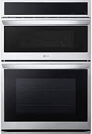 LG660  30-in Self-cleaning Air Fry Fingerprint-resistant Convection Smart Microwave Wall Oven Combo (Stainless Steel)  LG  WCEP6427F  -- SCRATCH & DENT, NEAR PERFECT CONDITION