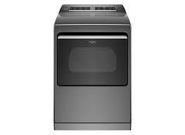 W006  Smart Capable 7.4-cu ft Steam Cycle Smart Electric Dryer (Chrome Shadow) ENERGY STAR Whirlpool WED8127LC1  -- SCRATCH & DENT, GREAT CONDITION