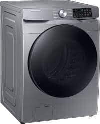 1318-15  4.5-cu ft High Efficiency Stackable Steam Cycle Smart Front-Load Washer (Platinum) ENERGY STAR  Samsung  WF45B6300AP  -- LIKE-NEW, NEAR PERFECT CONDITION
