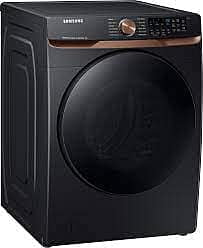 1201-38  5-cu ft High Efficiency Stackable Steam Cycle Smart Front-Load Washer (Brushed Black) ENERGY STAR Samsung WF50BG8300AV  -- LIKE-NEW, NEAR PERFECT CONDITION