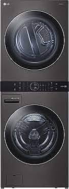 LG650  WashTower Electric Stacked Laundry Center with 4.5-cu ft Washer and 7.4-cu ft Dryer (ENERGY STAR)  LG  WKEX200HBA  -- SCRATCH & DENT, NEAR PERFECT CONDITION