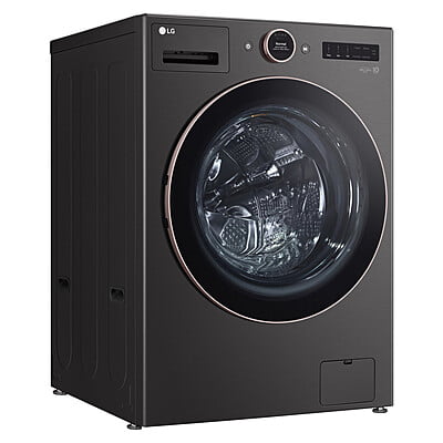 LG339  5-cu ft Stackable Steam Cycle Smart Front-Load Washer (Black) ENERGY STAR  LG  WM6500HBA  -- OPEN BOX, NEAR PERFECT CONDITION