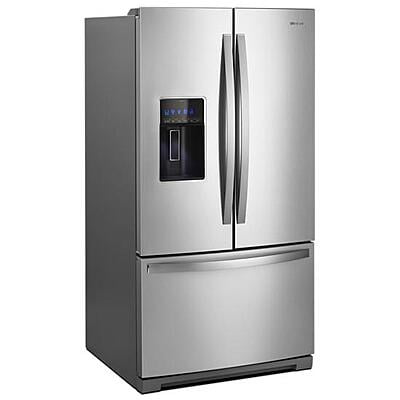 B3350  Bespoke 30.1-cu ft Smart French Door Refrigerator with Dual Ice Maker (Stainless Steel- All Panels) ENERGY STAR  WHIRLPOOL  WRF757SDHZ  -- OPEN BOX, NEAR PERFECT CONDITION
