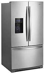 A186  26.8-cu ft French Door Refrigerator with Dual Ice Maker (Fingerprint Resistant Stainless Steel) ENERGY STAR WHIRLPOOL WRF767SDHZ/04  -- SCRATCH & DENT, GREAT CONDITION
