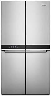 b4646  19.4-cu ft 4-Door Counter-depth French Door Refrigerator with Ice Maker (Fingerprint-resistant Stainless Finish) ENERGY STAR Whirlpool WRQA59CNKZ  -- LIKE-NEW, NEAR PERFECT CONDITION