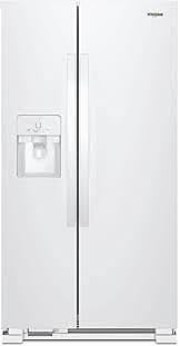 b4642  21.4-cu ft Side-by-Side Refrigerator with Ice Maker (White) Whirlpool WRS321SDHW  -- LIKE-NEW, NEAR PERFECT CONDITION