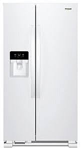 E549  24.5-cu ft Side-by-Side Refrigerator with Ice Maker (White)  WHIRLPOOL  WRS325SDHW08  -- OPEN BOX, FAIR CONDITION
