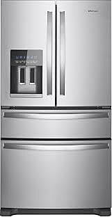 c1032  24.5-cu ft 4-Door French Door Refrigerator with Ice Maker (Fingerprint Resistant Stainless Steel) ENERGY STAR  WHIRLPOOL  WRX735SDHZ  -- OPEN BOX, NEAR PERFECT CONDITION