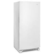 1331-40  17.7-cu ft Frost-free Upright Freezer (White) Whirlpool WZF34X18DW  -- LIKE-NEW, NEAR PERFECT CONDITION